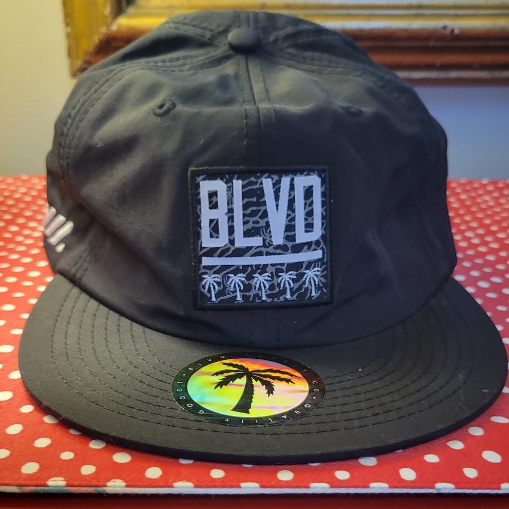 BLVD black snapback hat